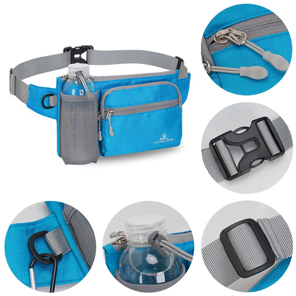 Running Gear Hydration - ขวดน้ำน้ำหนักเบาเข็มขัดวิ่งสำหรับผู้ชายผู้หญิงกระเป๋าคาดเอวสำหรับใส่น้ำอุปกรณ์ออกกำลังกายกีฬาฟิตเนสกระเป๋าคาดเอวมาราธอน AVA363