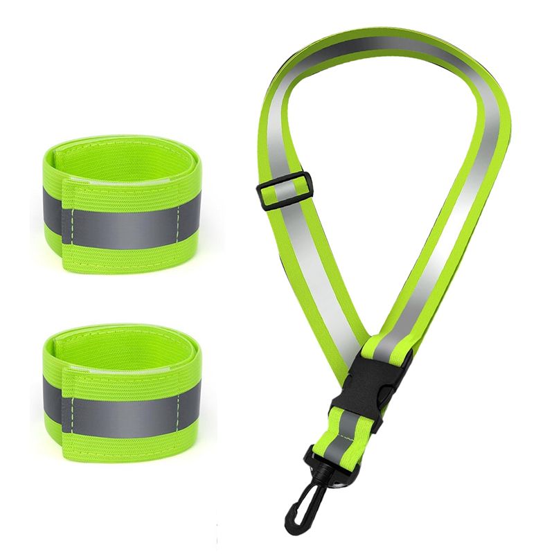 A04G-สายสะท้อนแสงสำหรับเดินในเ - Running Gear Green บทวิจารณ์และราคา