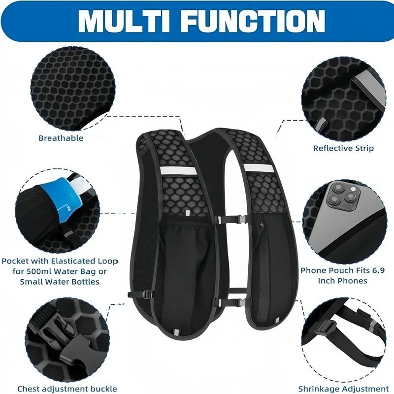 เสื้อกั๊กสำหรับวิ่งแบบเบาพิเศษ - Running Gear Hydration บทวิจารณ์และราคา