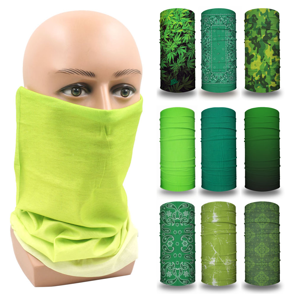 สีเขียว Face Bandanas ฝาครอบเด - Running Gear Green บทวิจารณ์และราคา