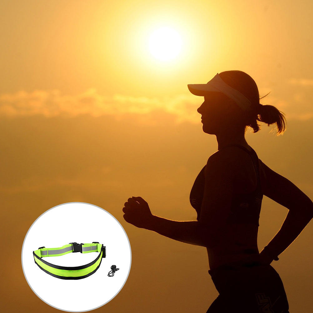เข็มขัดสะท้อนแสง LED แบบชาร์จไ - Running Gear Green บทวิจารณ์และราคา
