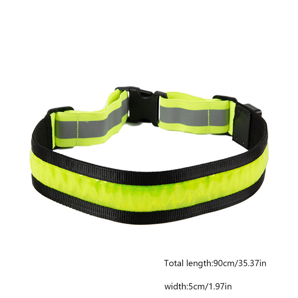เข็มขัดสะท้อนแสง LED แบบชาร์จไ - Running Gear Green บทวิจารณ์และราคา