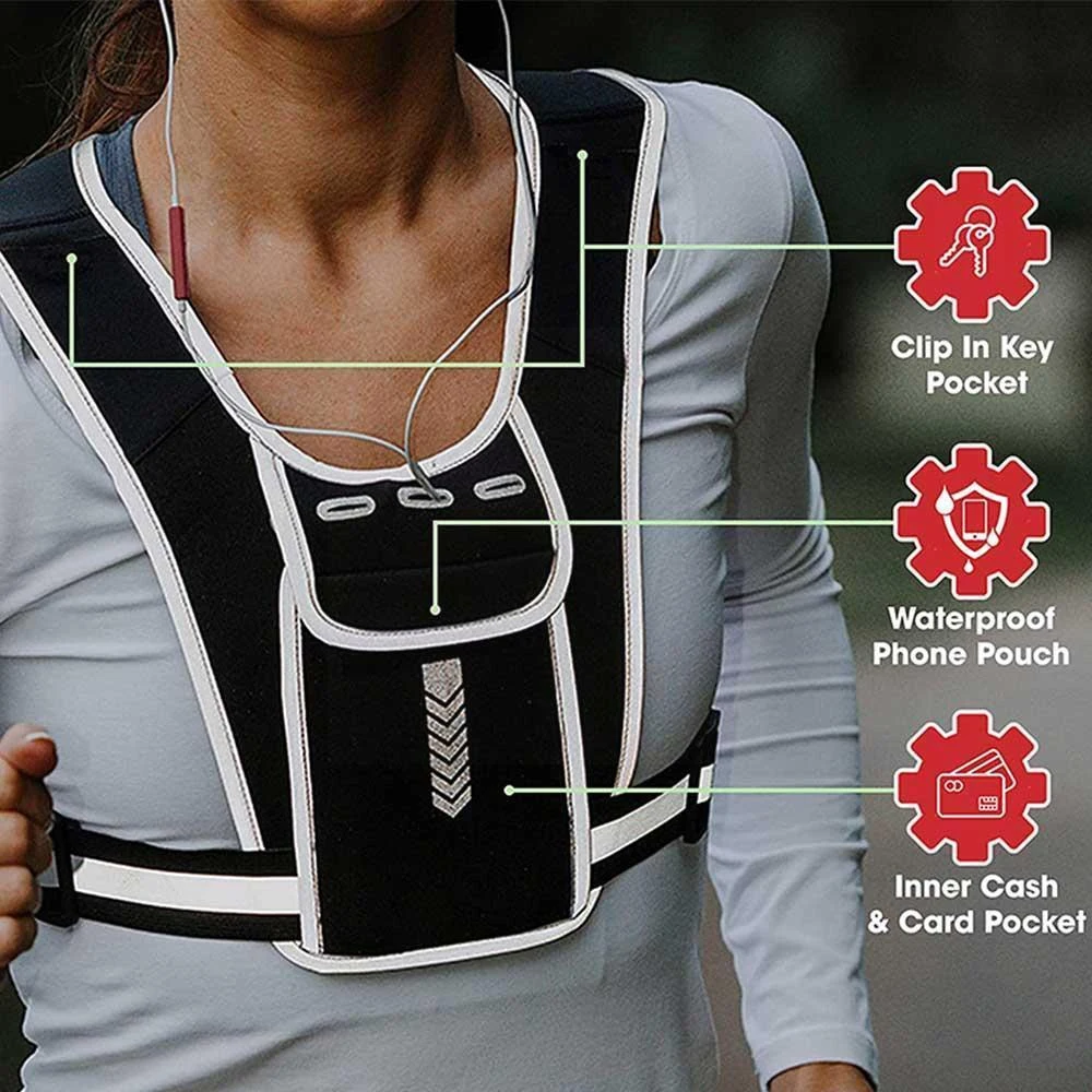 เสื้อกั๊กใส่โทรศัพท์สำหรับผู้ช - Running Gear Hydration บทวิจารณ์และราคา