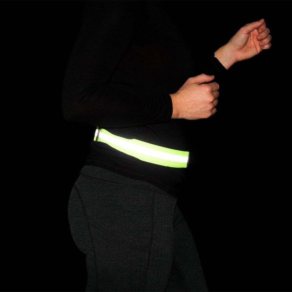 เข็มขัดสะท้อนแสงสีเขียวเรืองแส - Running Gear Green บทวิจารณ์และราคา